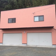 岡山市北区M様邸ガレージの塗装完了!
